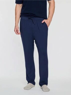THE CASHMERE PROJECT NWT Men’s PJ Pant In Navy and White Combo size Small